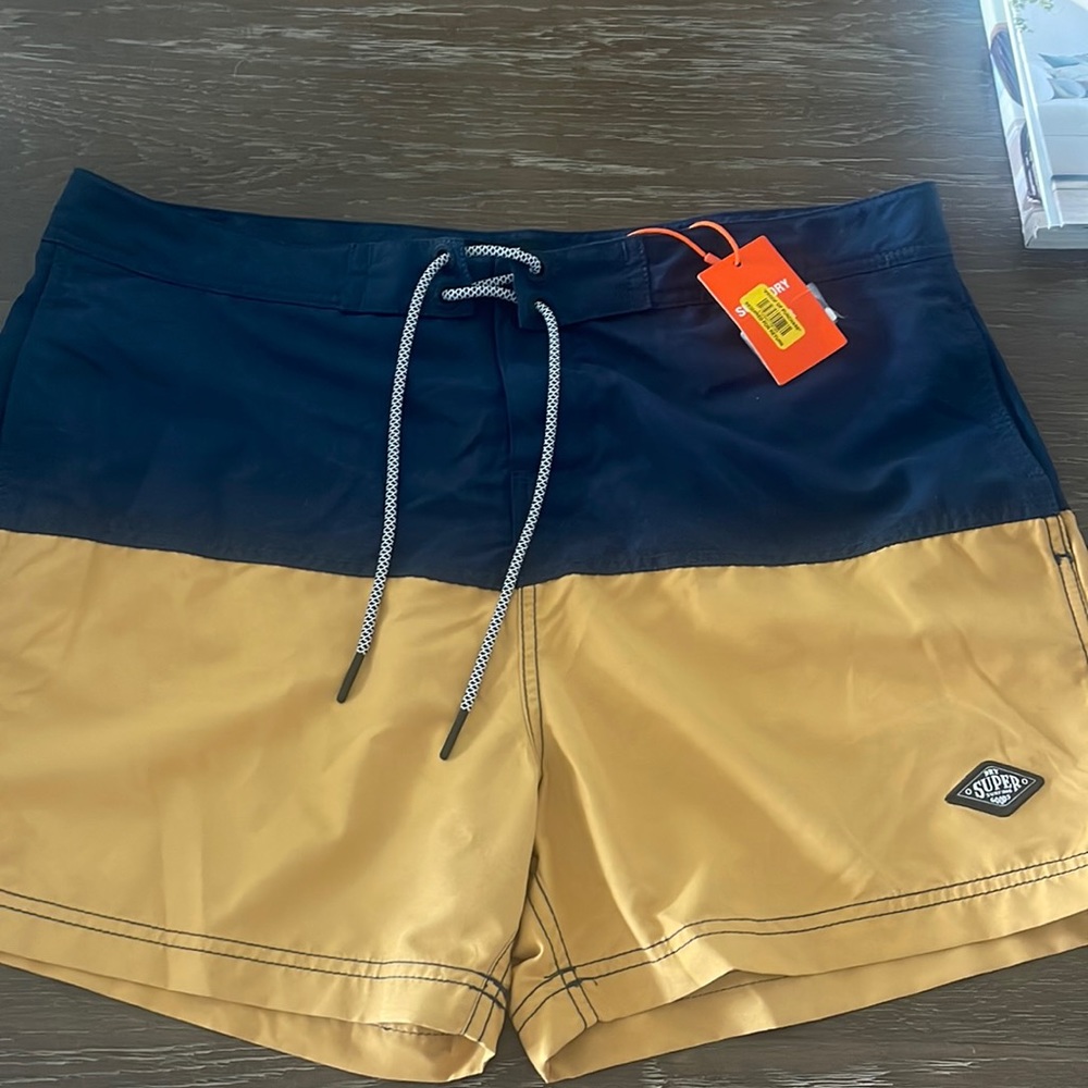 Mens XL SUPERDRY Swim Trunks NWT